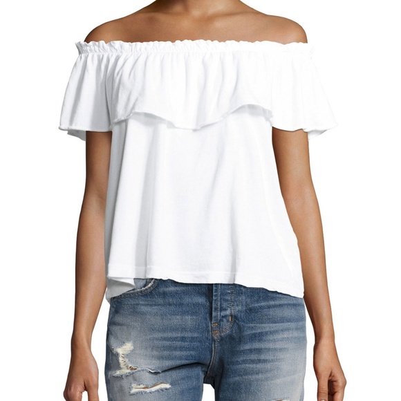 Current/Elliott Tops - Current/Elliott ruffled off the shoulder top